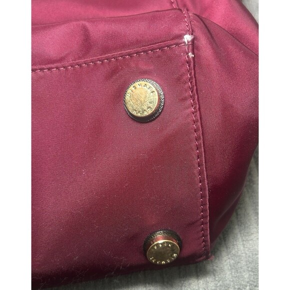 Kelsey Medium Top-Zip Nylon Shoulder/Tote Bag in Burgundy - Picture 15 of 15